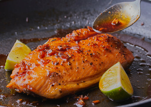 Marinated NZ King Salmon - (ingredients incl soy sauce, garlic, ginger)
