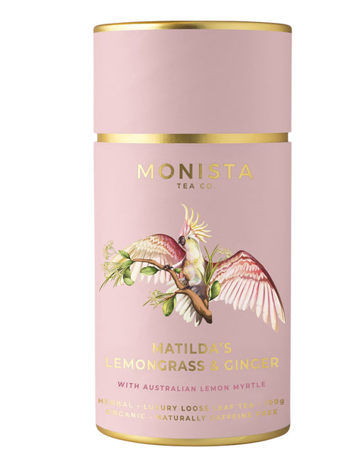 Matilda's Lemongrass & Ginger - Organic Herbal Monista Tea 100g (Loose Leaf)