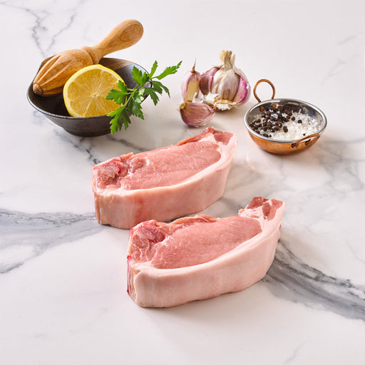Marinated Chilled Pork Mid Loin Chop 280g/Pkt - Linley Valley Australian Free Range Pork - AVAILABLE ON WEDNESDAY, THURSDAY, FRIDAY