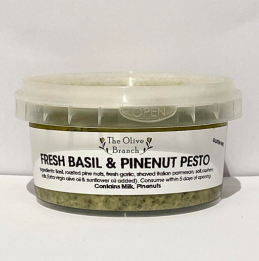 Fresh Basil & Pine Nuts Pesto 200g - The Olive Branch