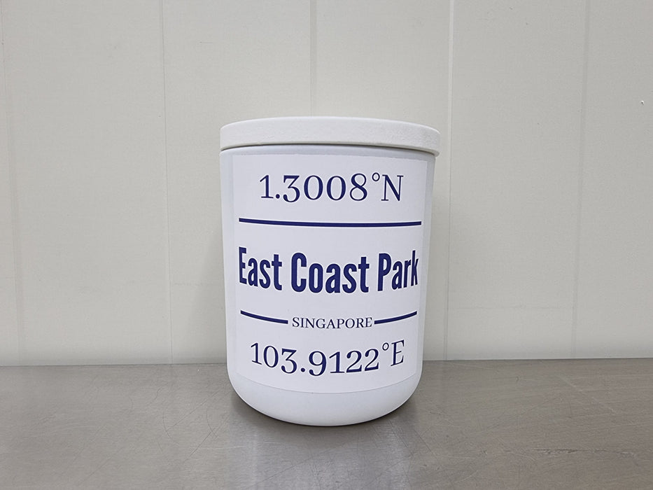 East Coast Park Candle (Coconut & Lemongrass) - True North Bespoke - WHITE