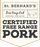 **FROZEN FROM FRESH** Pork Mid Loin Chop 280g/Pkt - Linley Valley Australian Free Range Pork