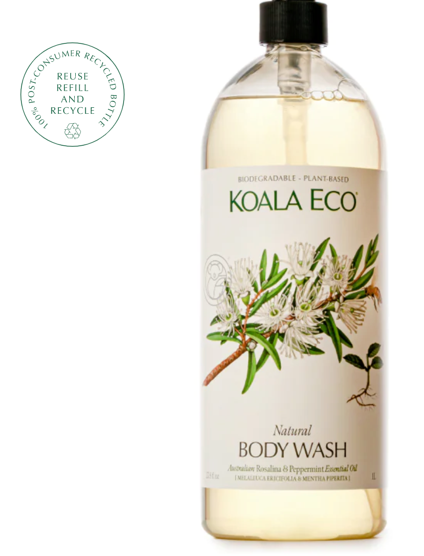 Natural Body Wash - Rosalina & Peppermint - Koala Eco - Australian Made